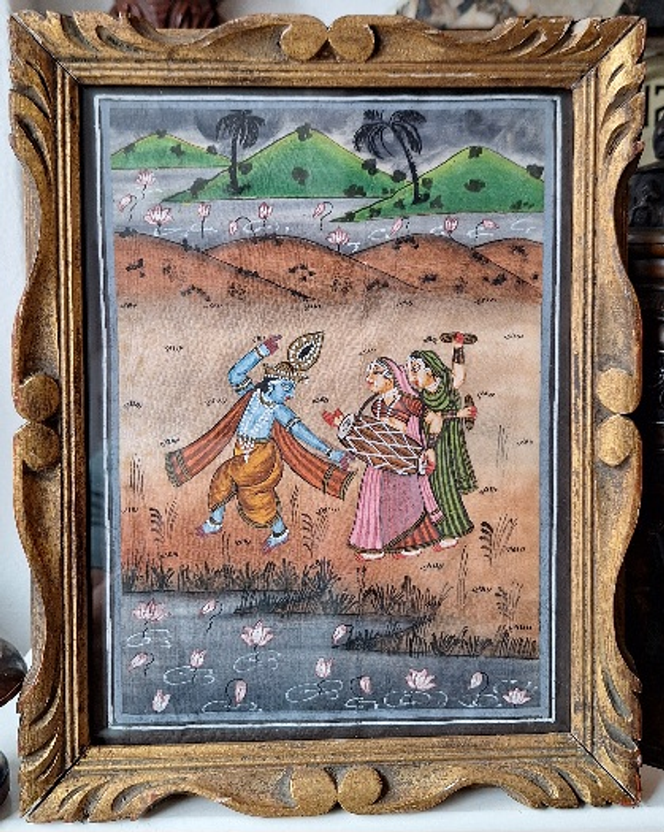 Pintura vintage Hindu 6