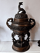 Incensário de bronze oriental - Miniatura 2