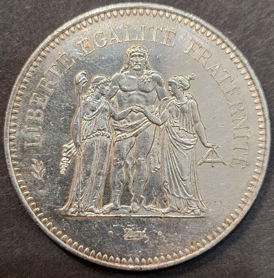 Moeda francesa,  50 francos  1