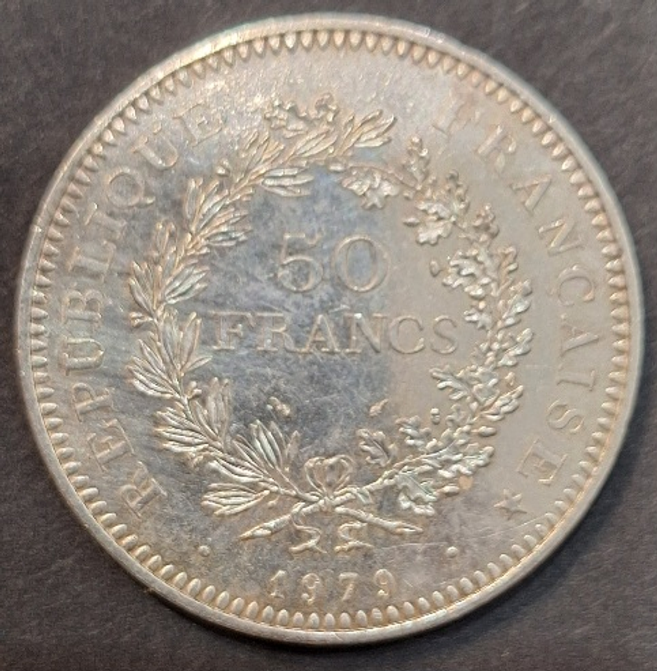 Moeda francesa,  50 francos  2