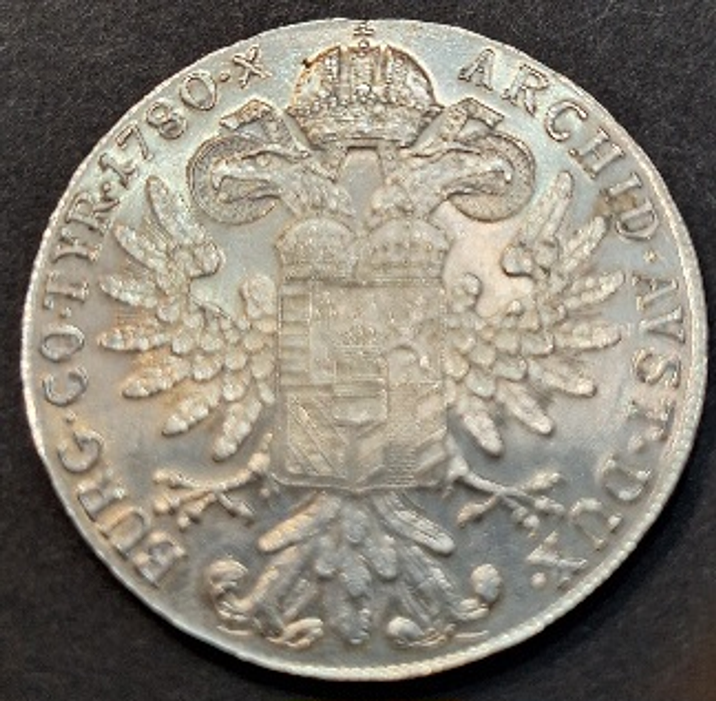 Moeda 1 Táler 1780 Maria Teresa 2