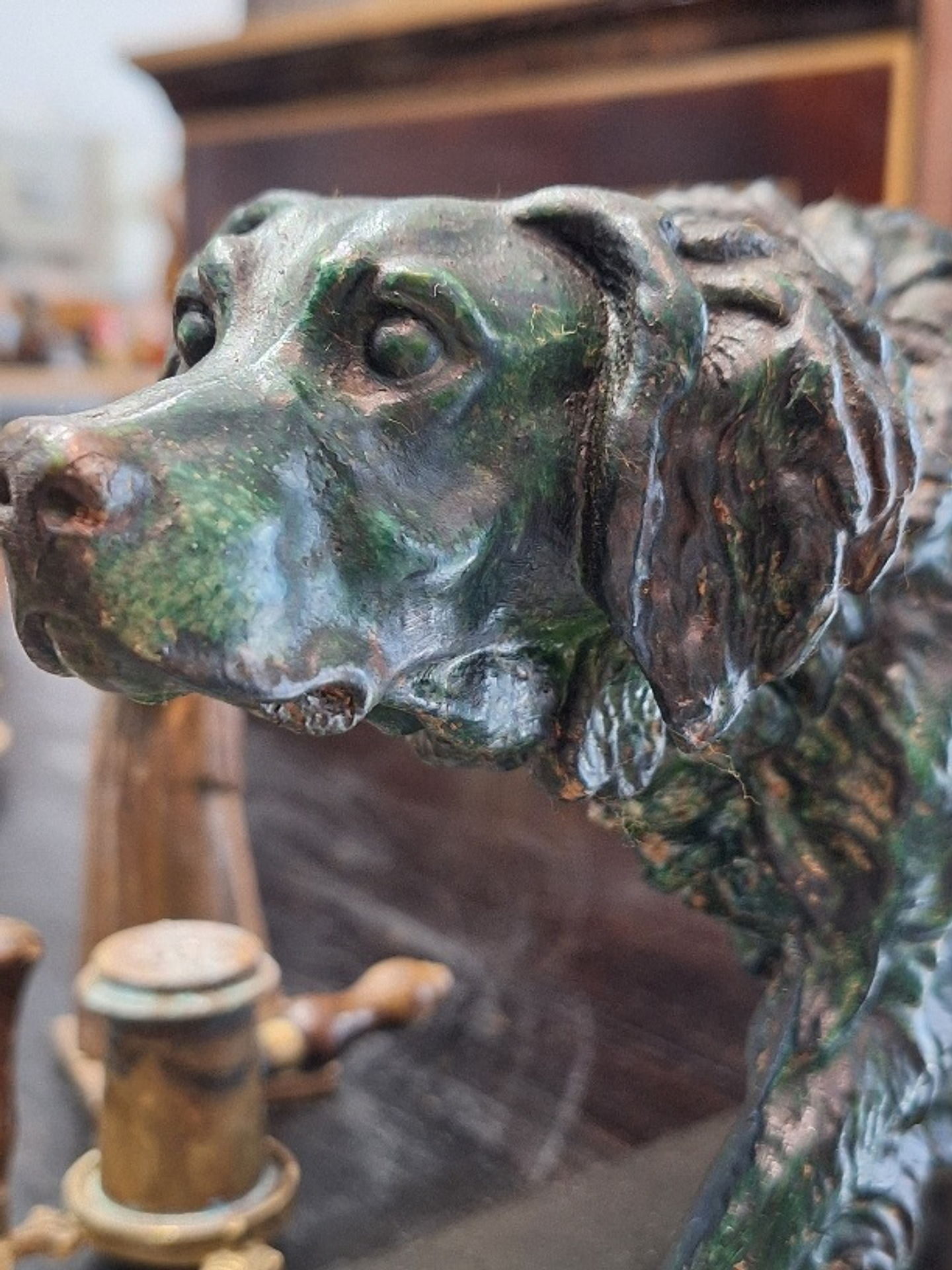 Escultura, cão Setter 1