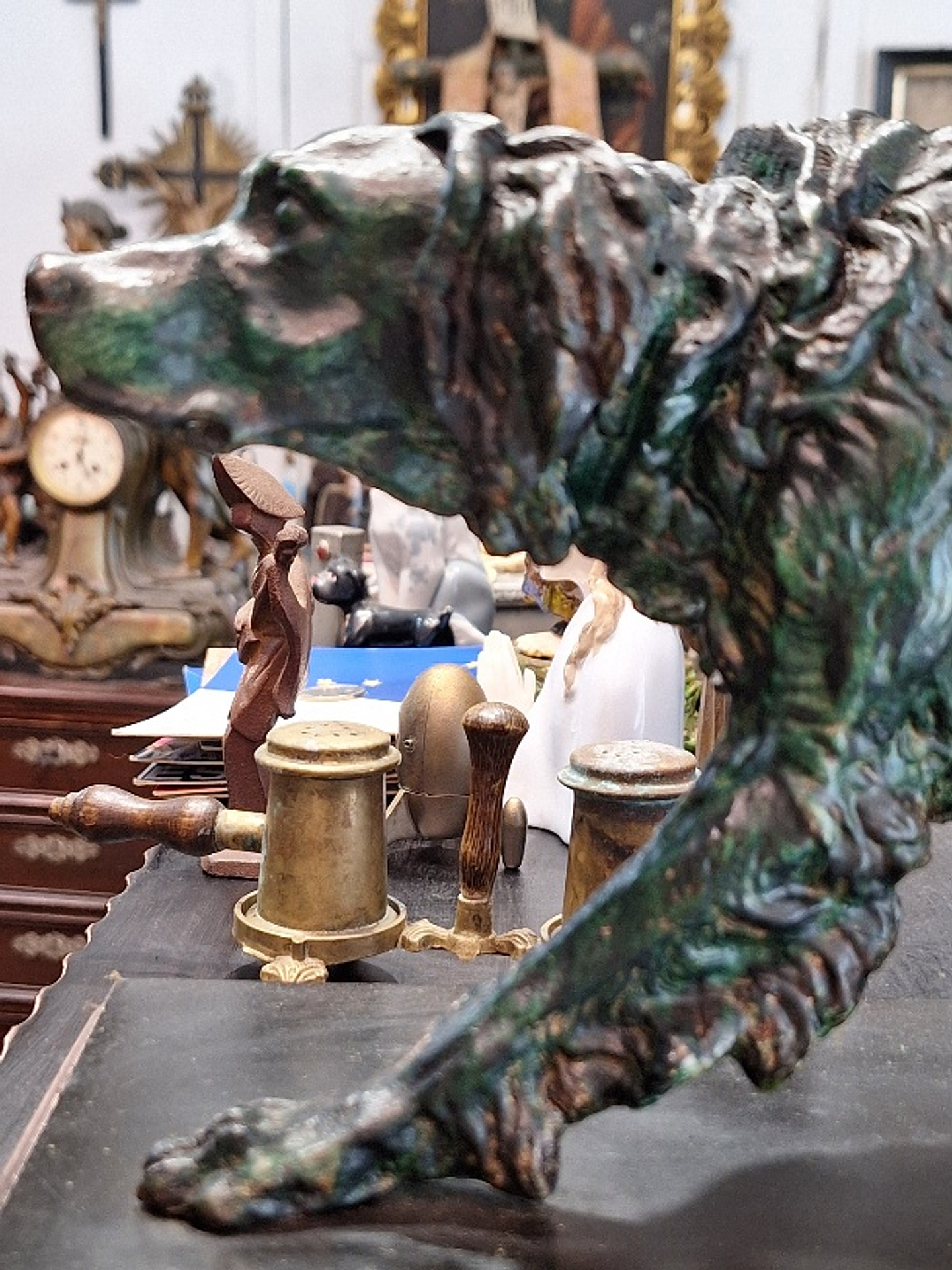 Escultura, cão Setter 8