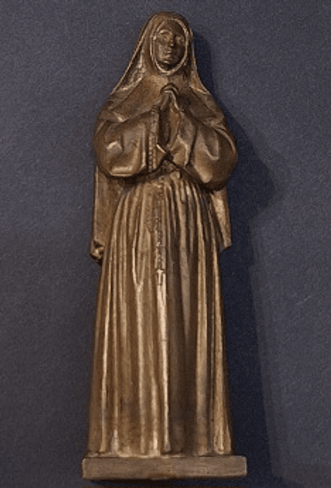 Imagem sacra em bronze 