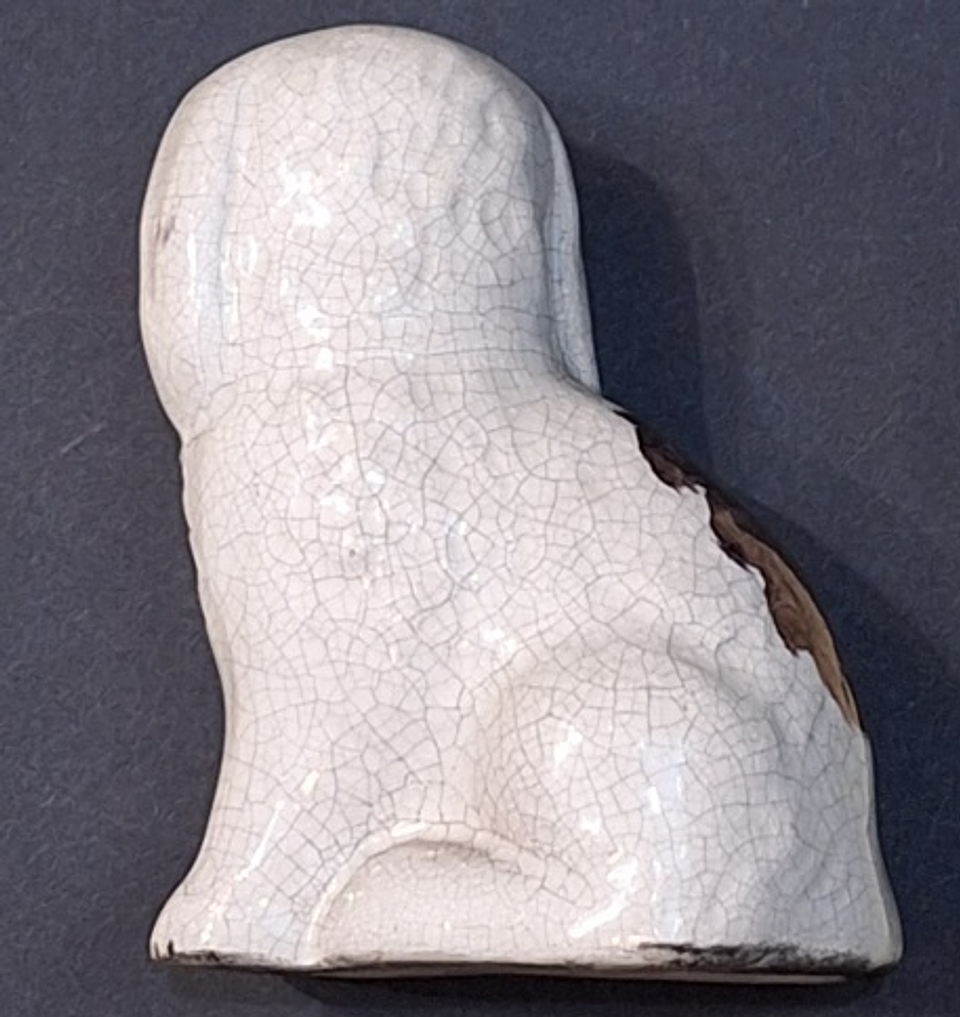 Antigo cão em faiança staffordshire 4