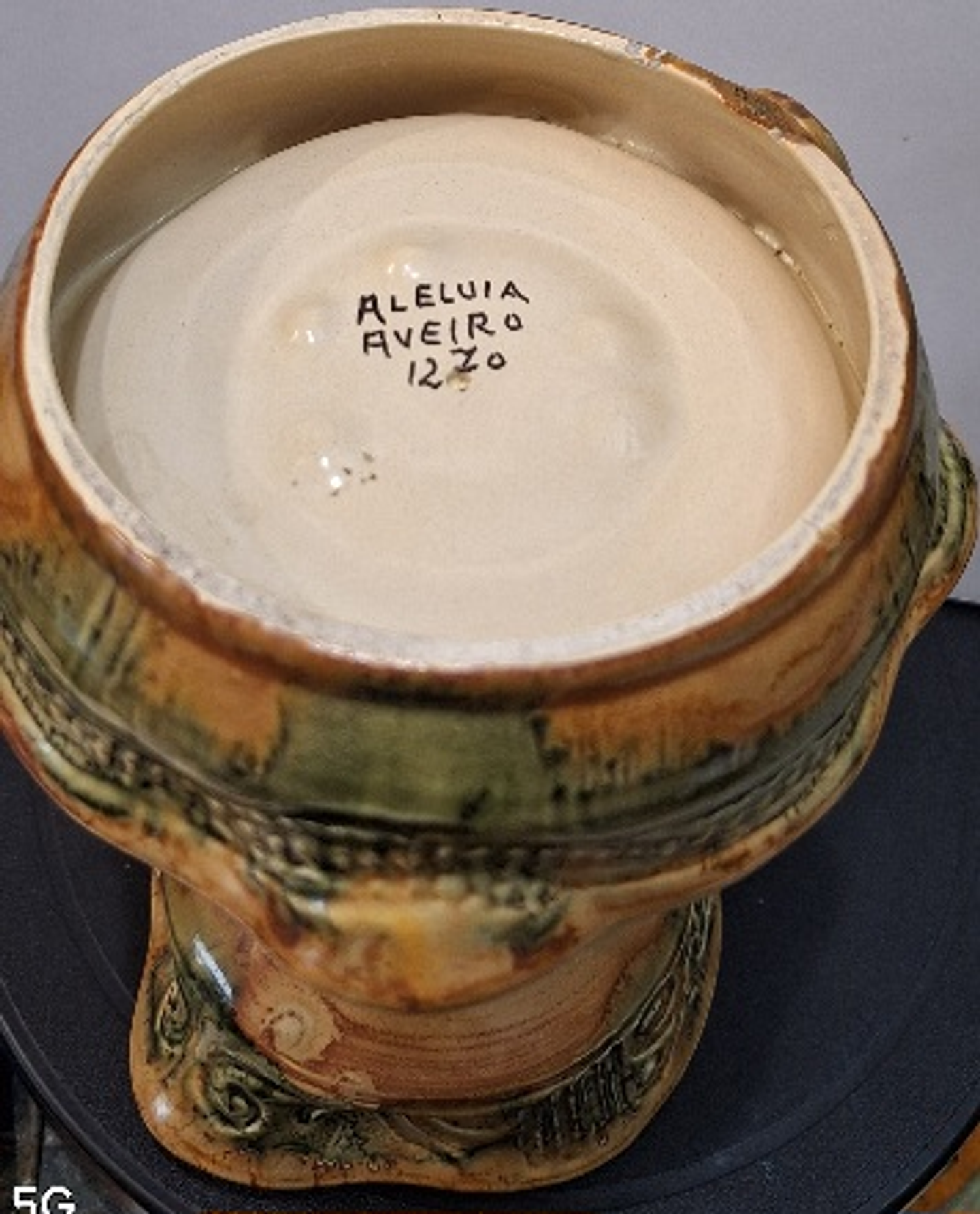 Lamparina em faiança Aleluia 3