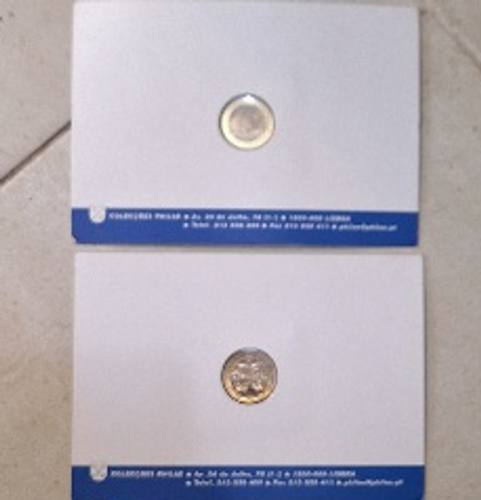 Moeda de 1 euro de Malta e Eslováquia  2