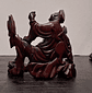 escultura oriental em madeira  - thumbnail 3