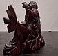 escultura oriental em madeira  - thumbnail 4