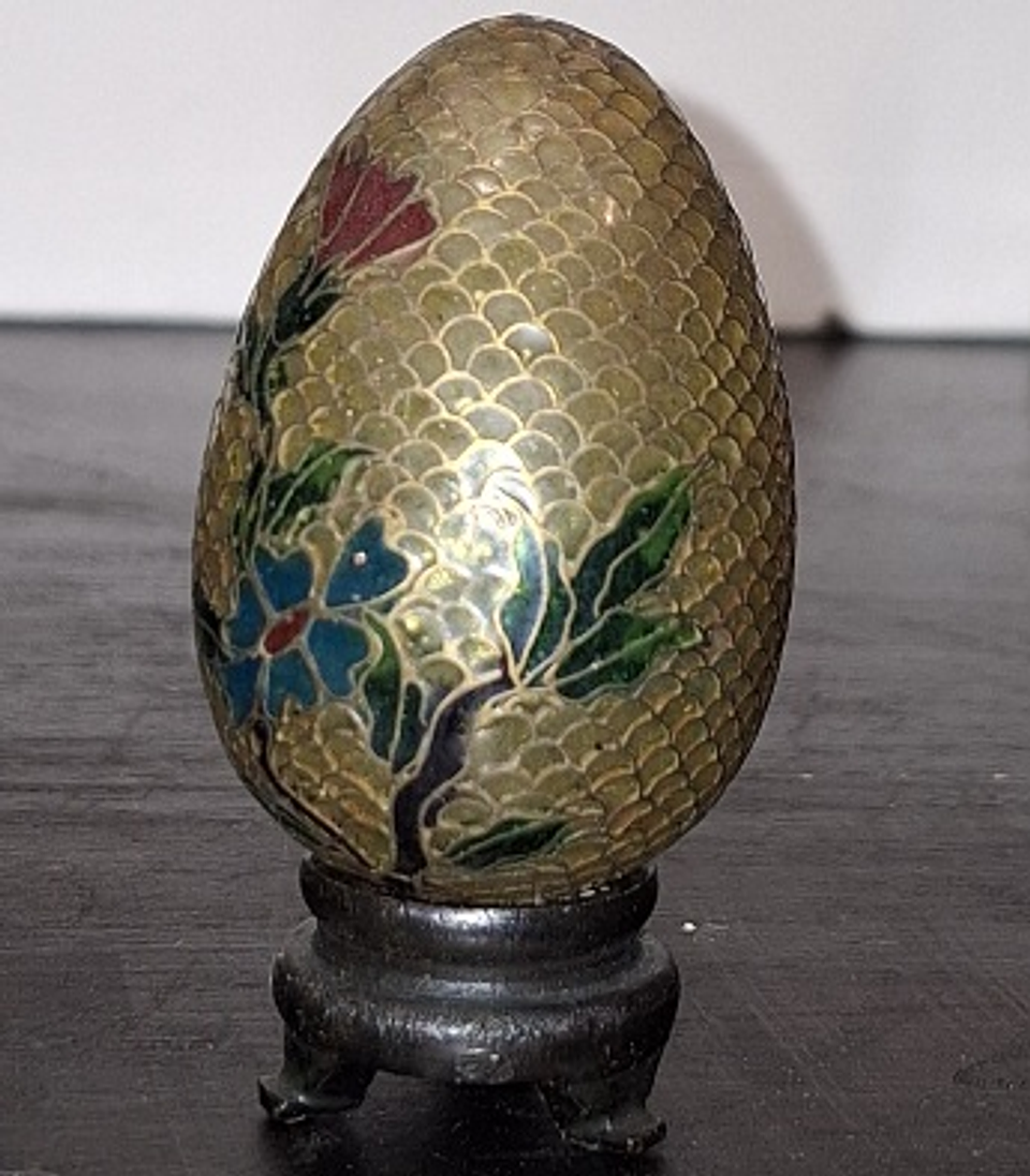 Ovo vintage em Plique-a-Jour 3