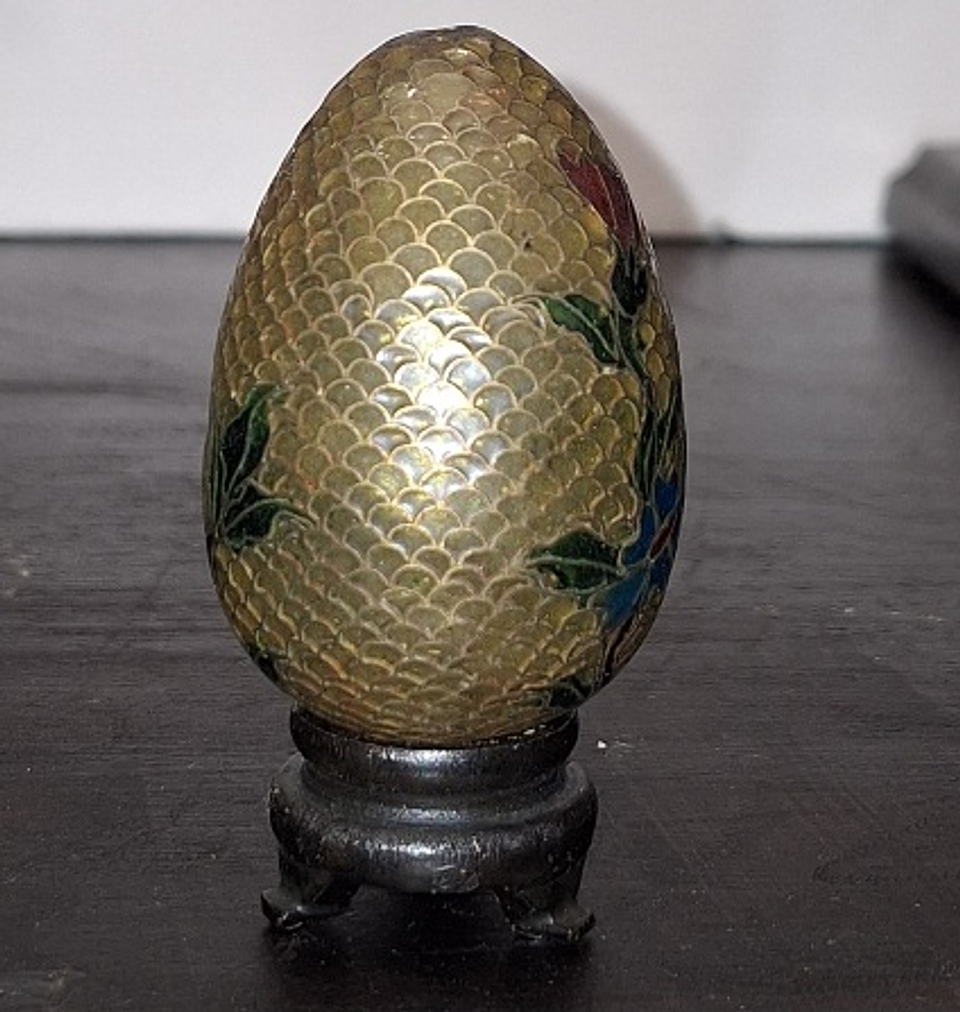 Ovo vintage em Plique-a-Jour 5