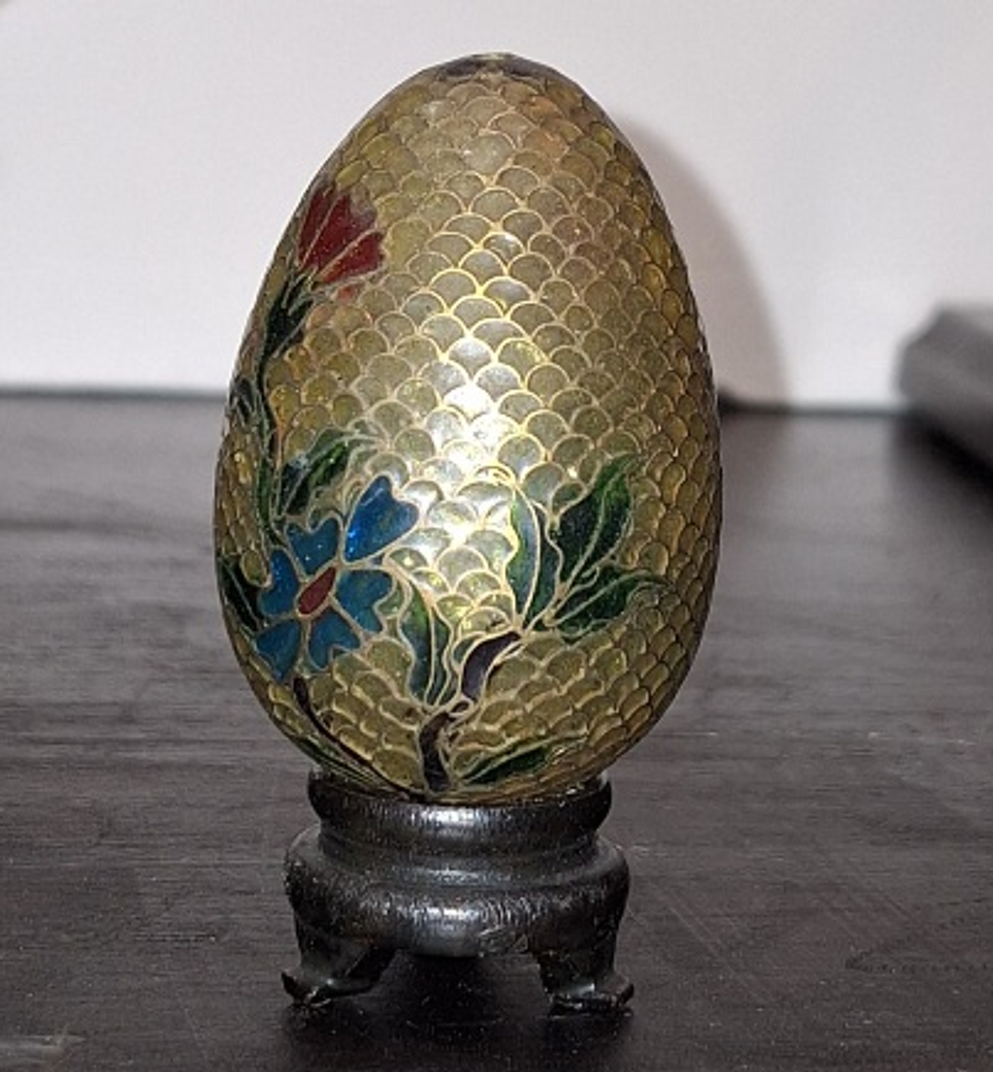 Ovo vintage em Plique-a-Jour 6