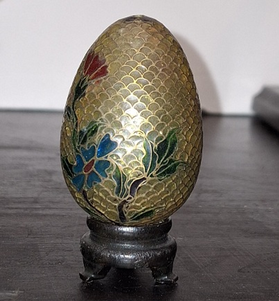 Ovo vintage em Plique-a-Jour 6