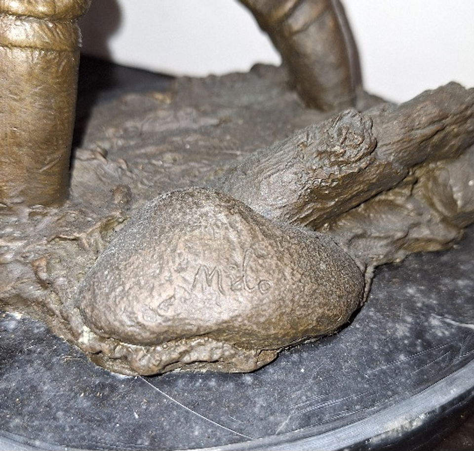 Escultura,  Pescador por Milo 3