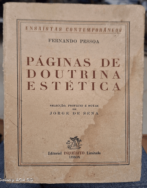 Livro, Páginas de Doutrina Estética 