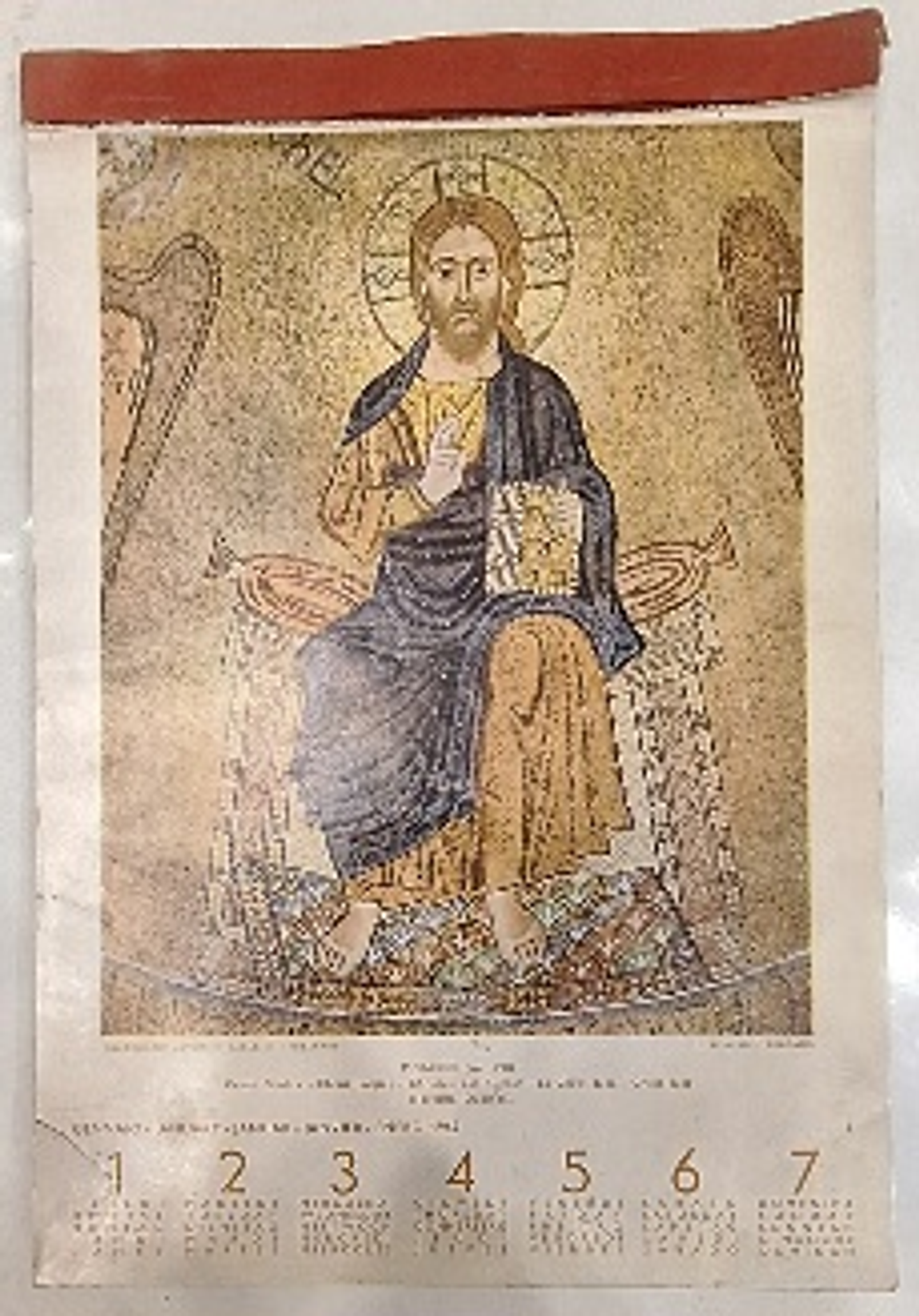 Settimanale Artístico  1962, Calendário  1