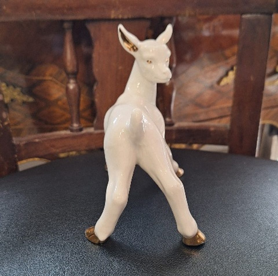 Jovem Cabra em porcelana  5