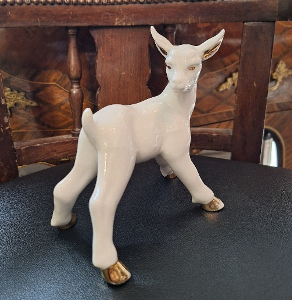 Jovem Cabra em porcelana  7
