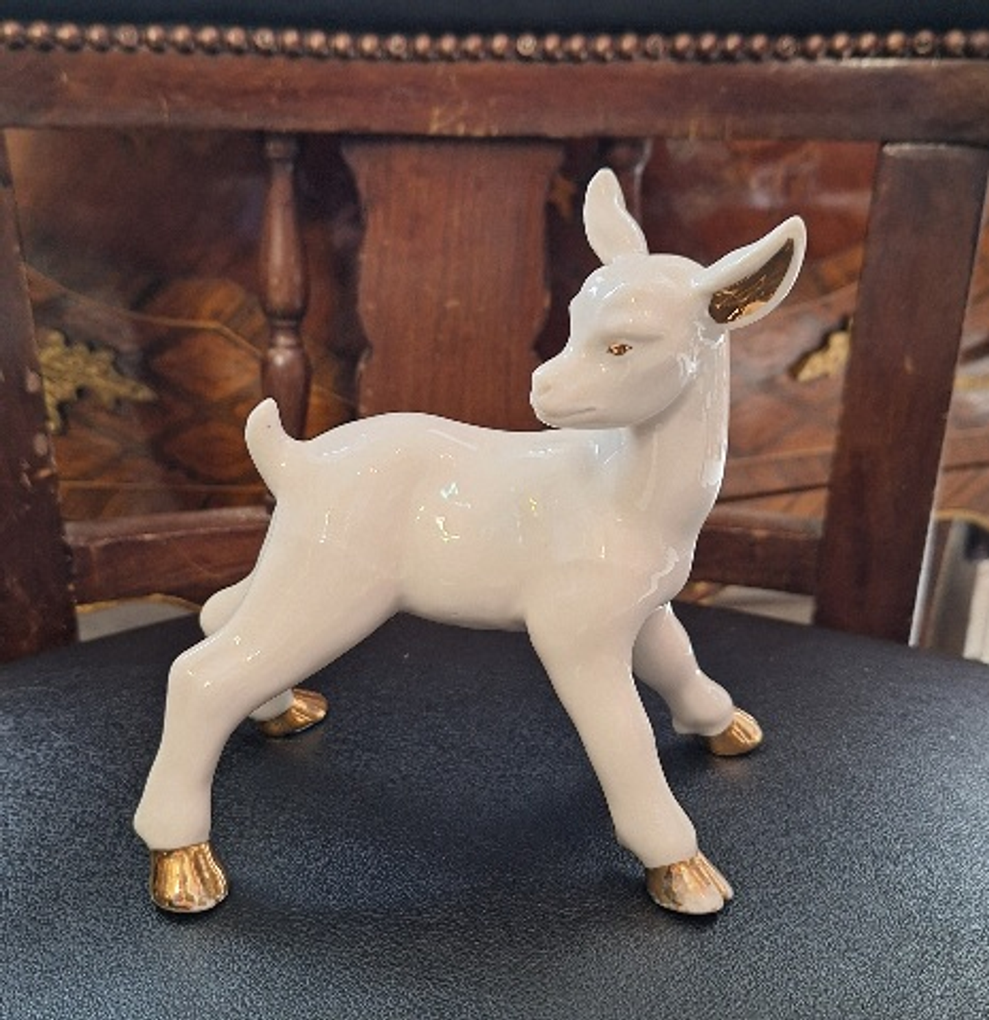 Jovem Cabra em porcelana  8