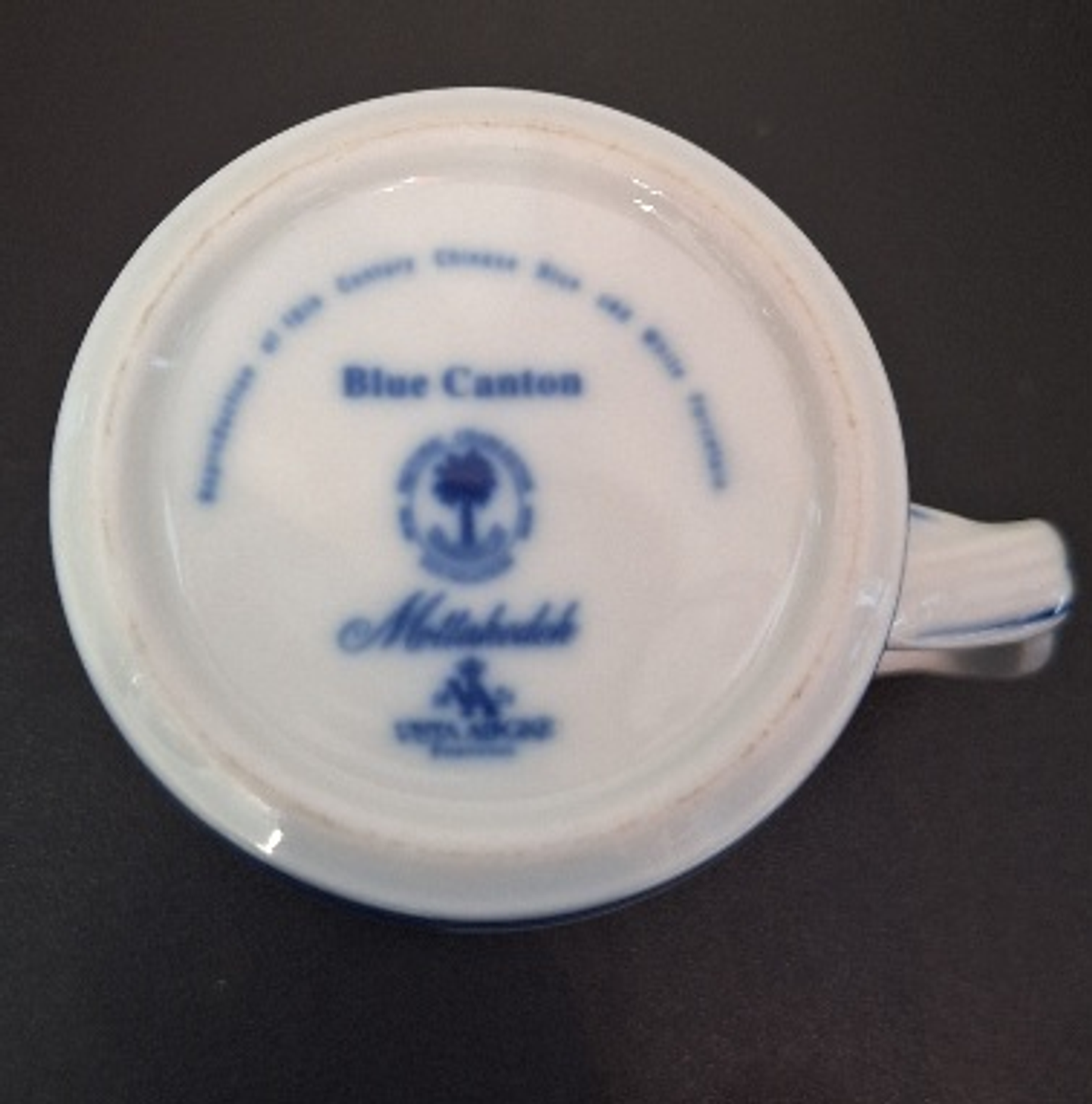 Caneca azul Canton, Mottahedeh, VA 3