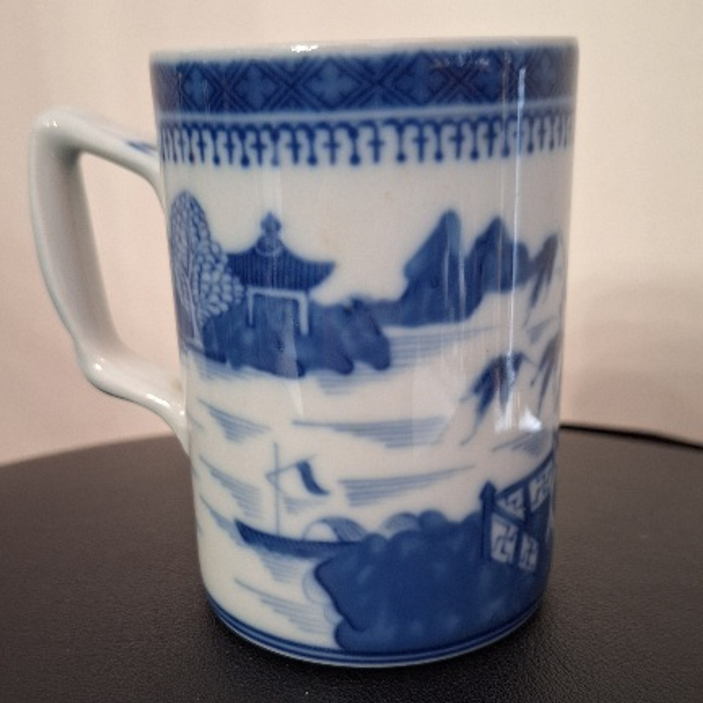 Caneca azul Canton, Mottahedeh, VA 4
