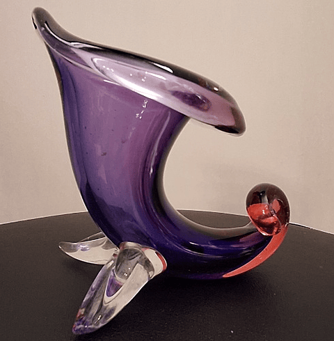 Vaso, Cornucopia, Seguso Murano