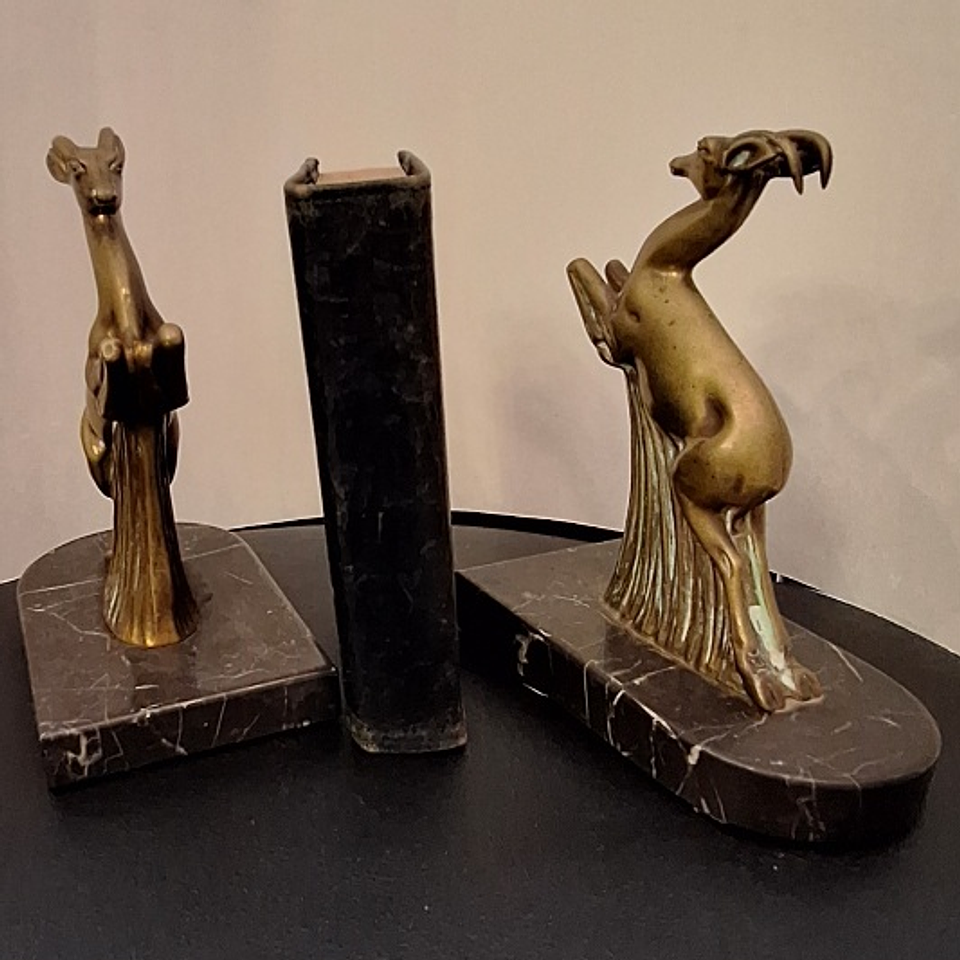 bookends alces em bronze  2
