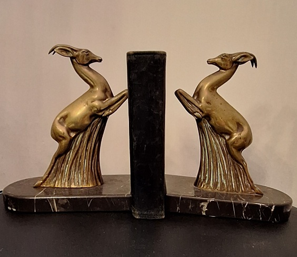 bookends alces em bronze  1