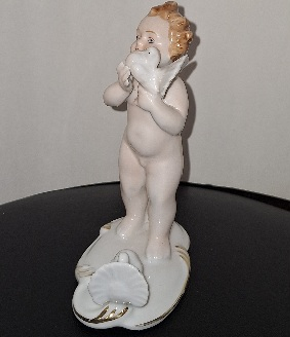 Bibelot em porcelana policromada Baviera 2