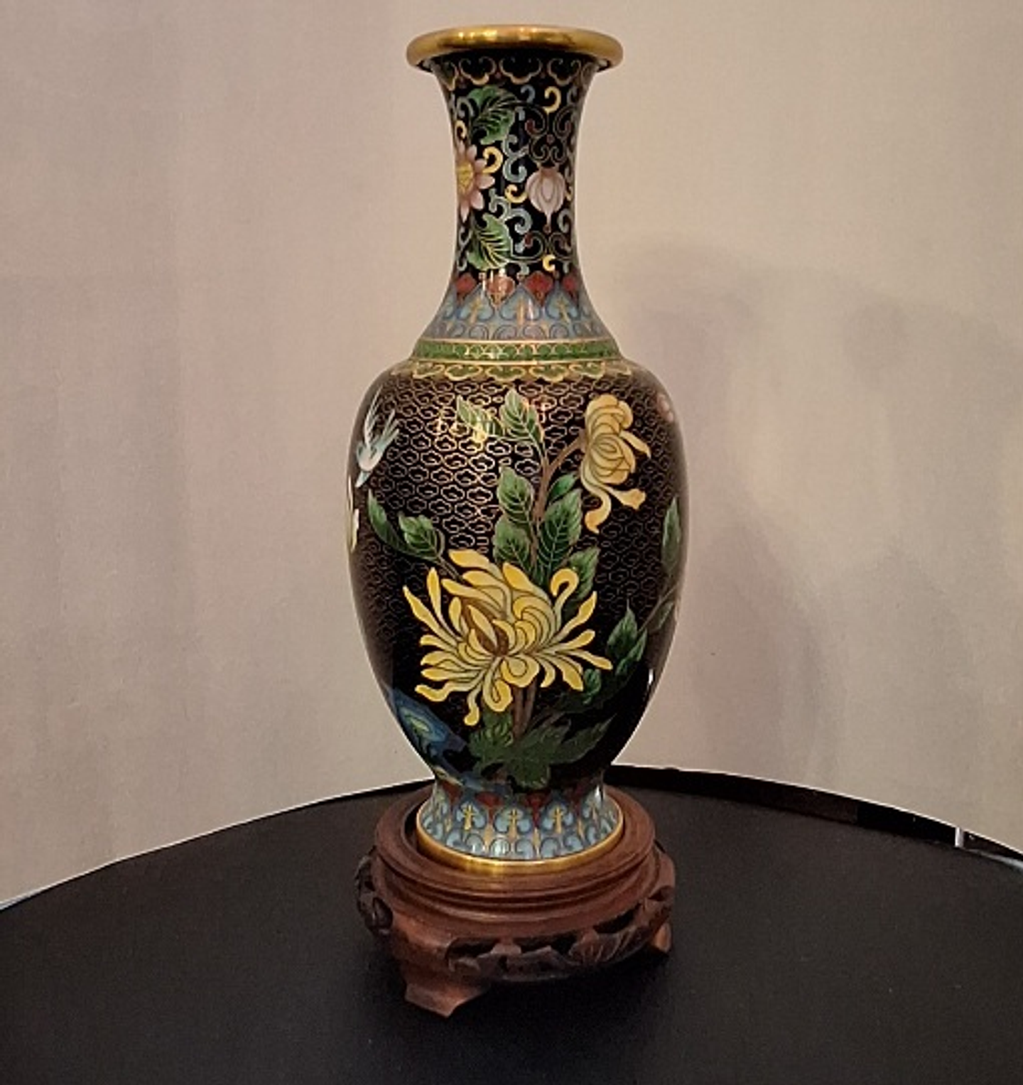 Vaso chinês em cloisonné  1