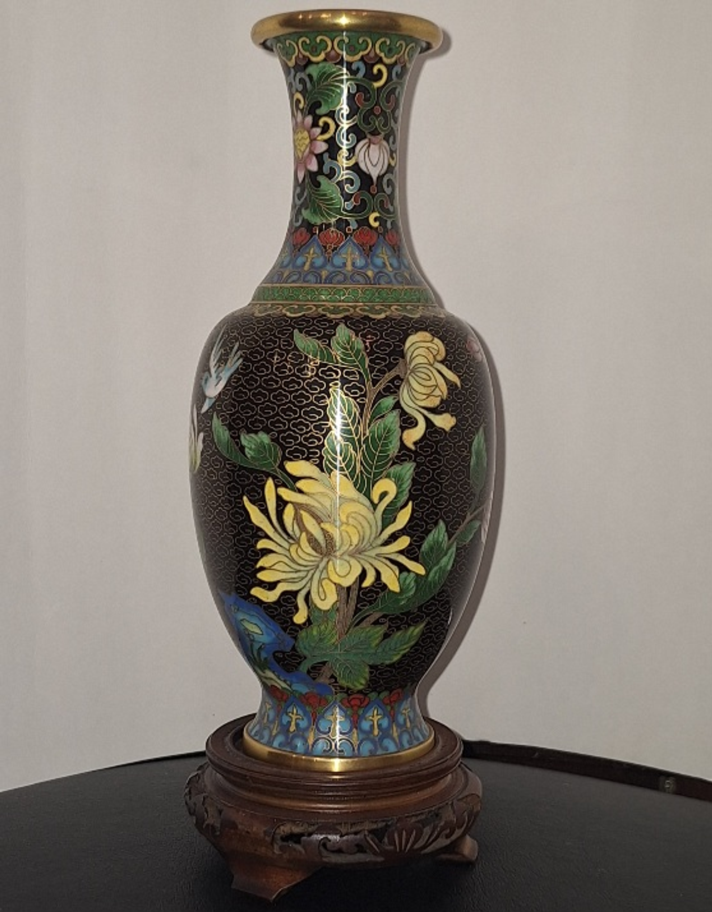 Vaso chinês em cloisonné  2