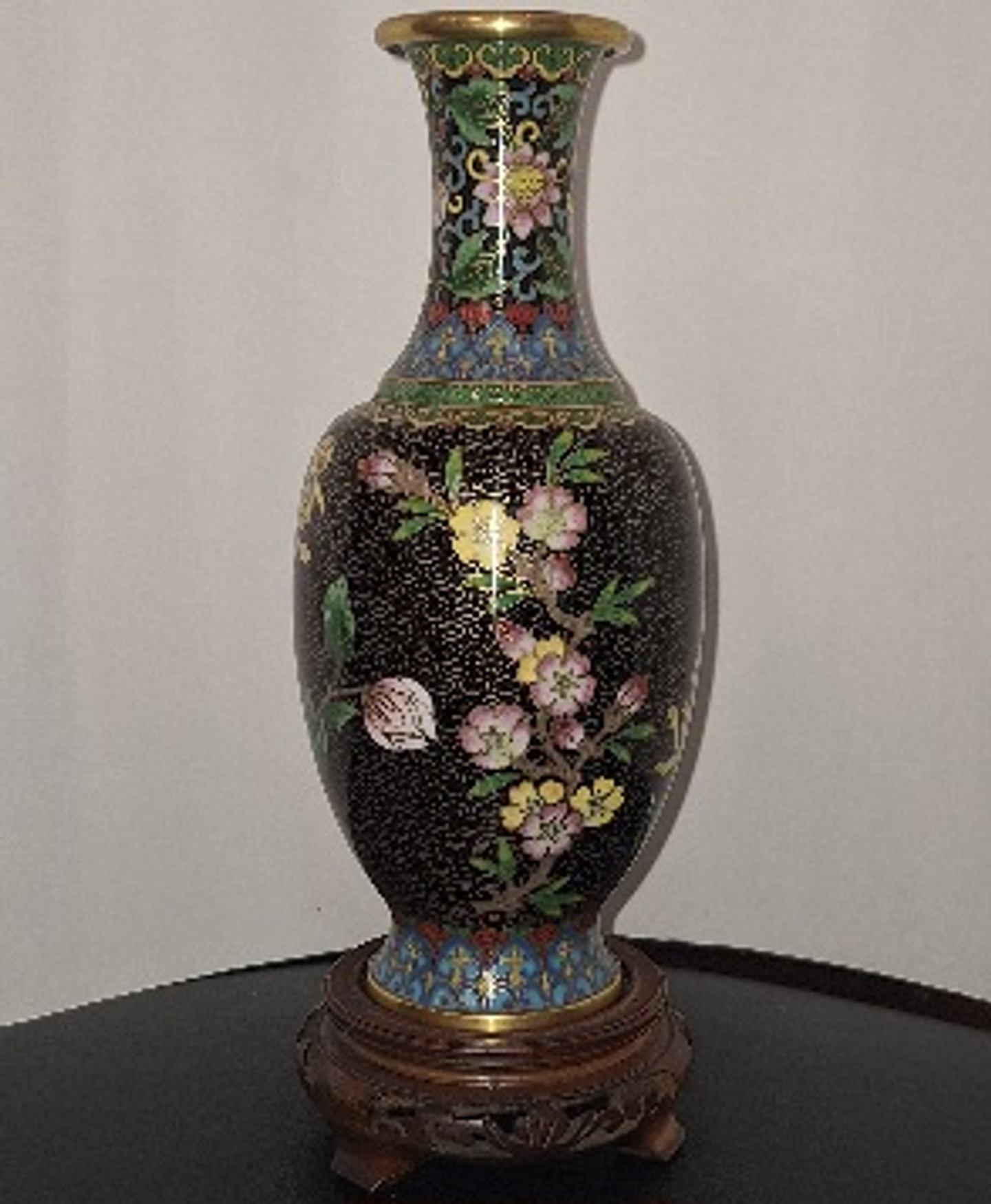 Vaso chinês em cloisonné  3