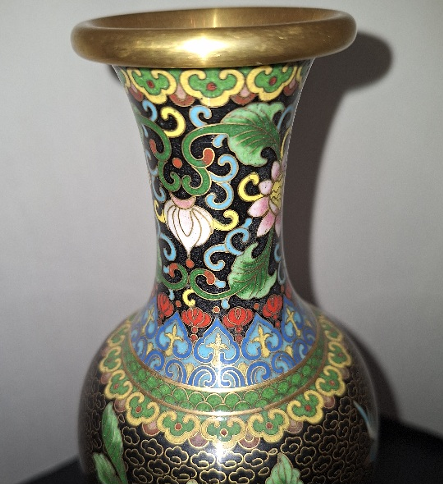 Vaso chinês em cloisonné  9