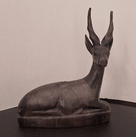 Escultura em madeira, Antílope