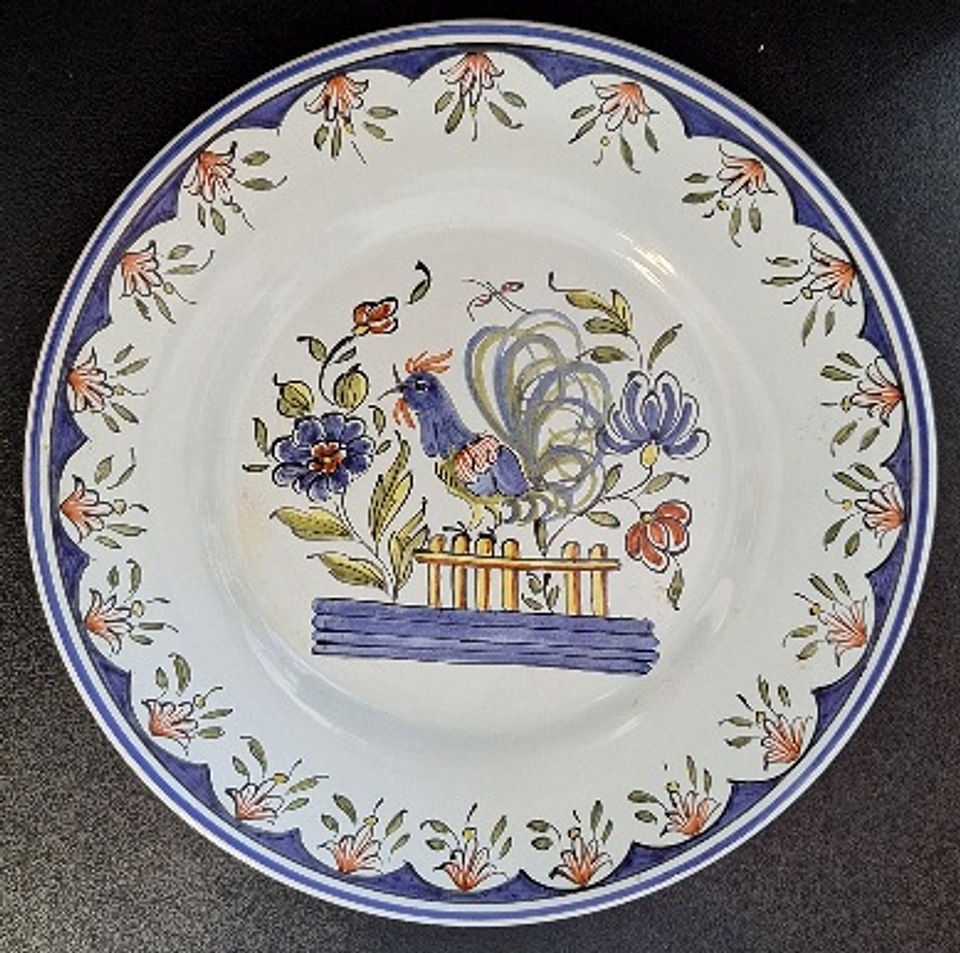 Raro medalhão, decor Rouen 1