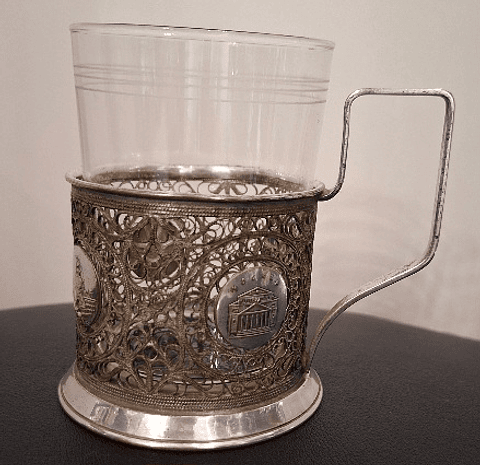 Porta-copos Russo para chá 