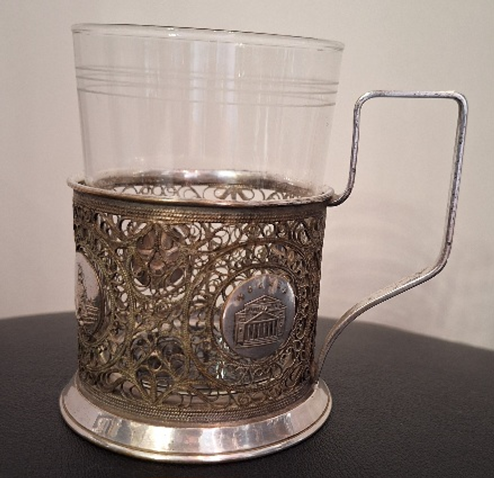 Porta-copos Russo para chá  1