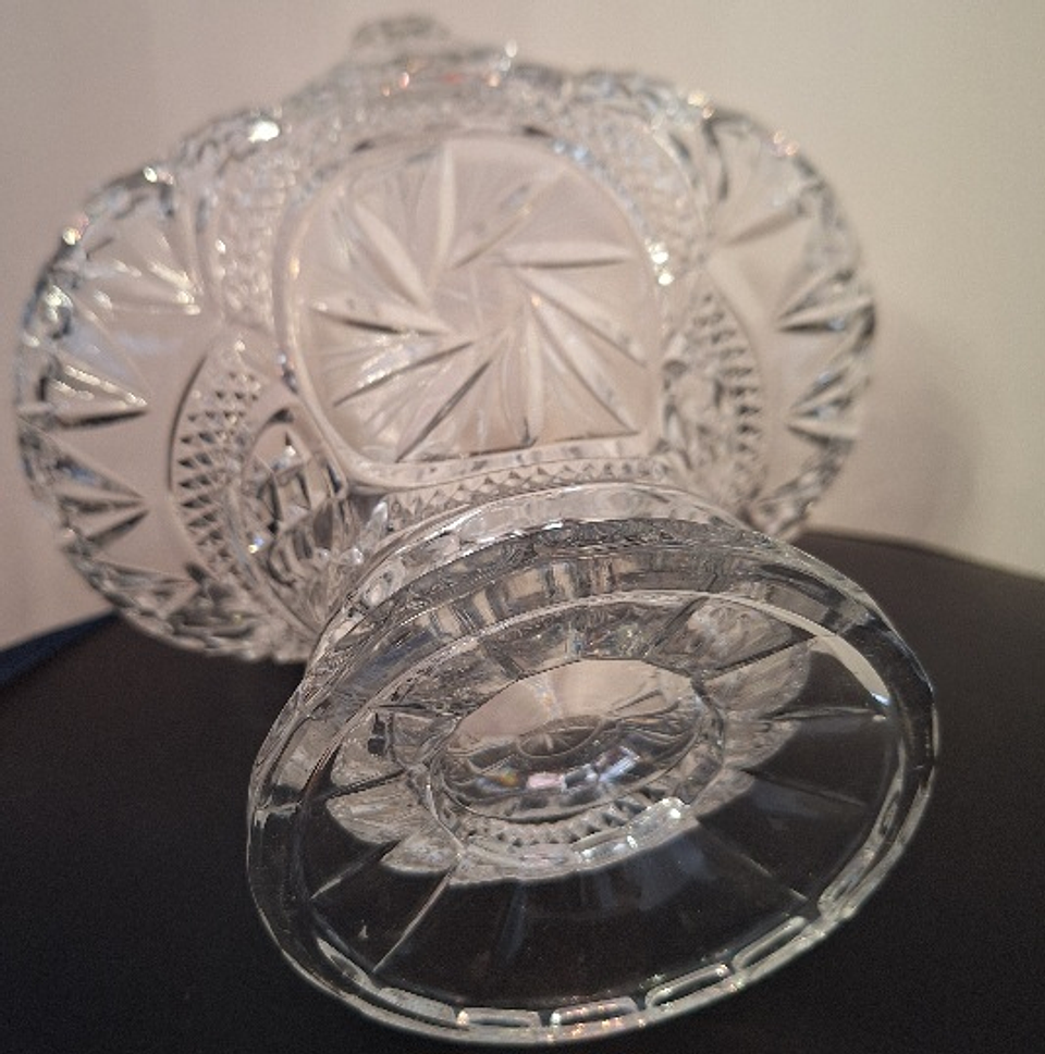 Cesta em cristal prensado  2