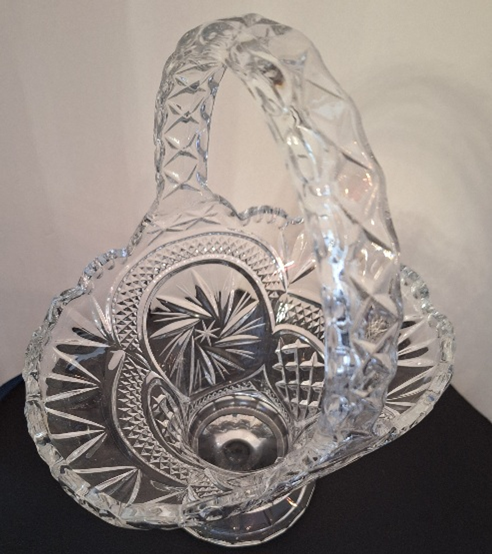 Cesta em cristal prensado  4