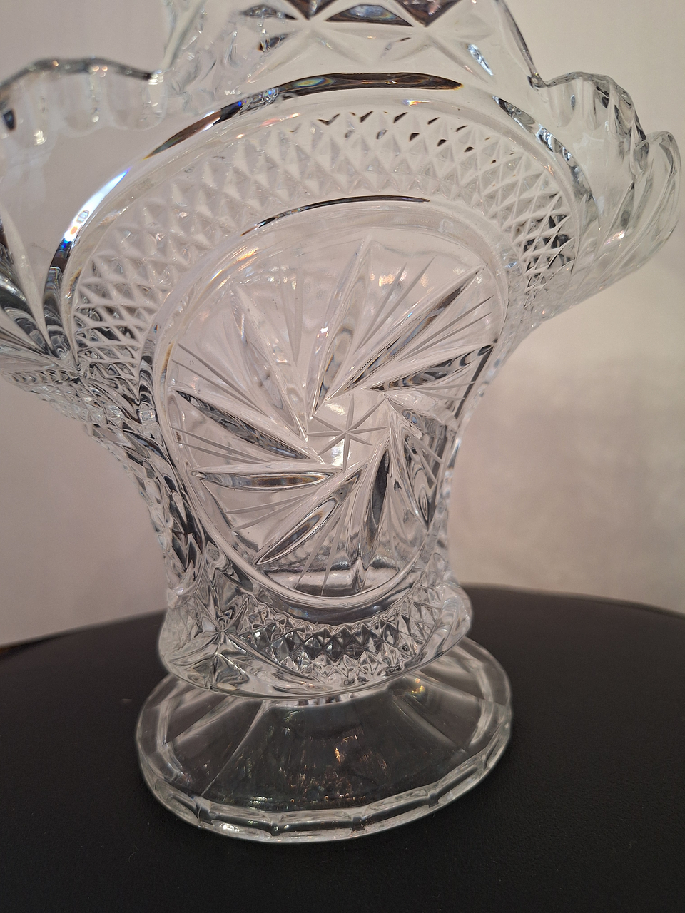 Cesta em cristal prensado  8