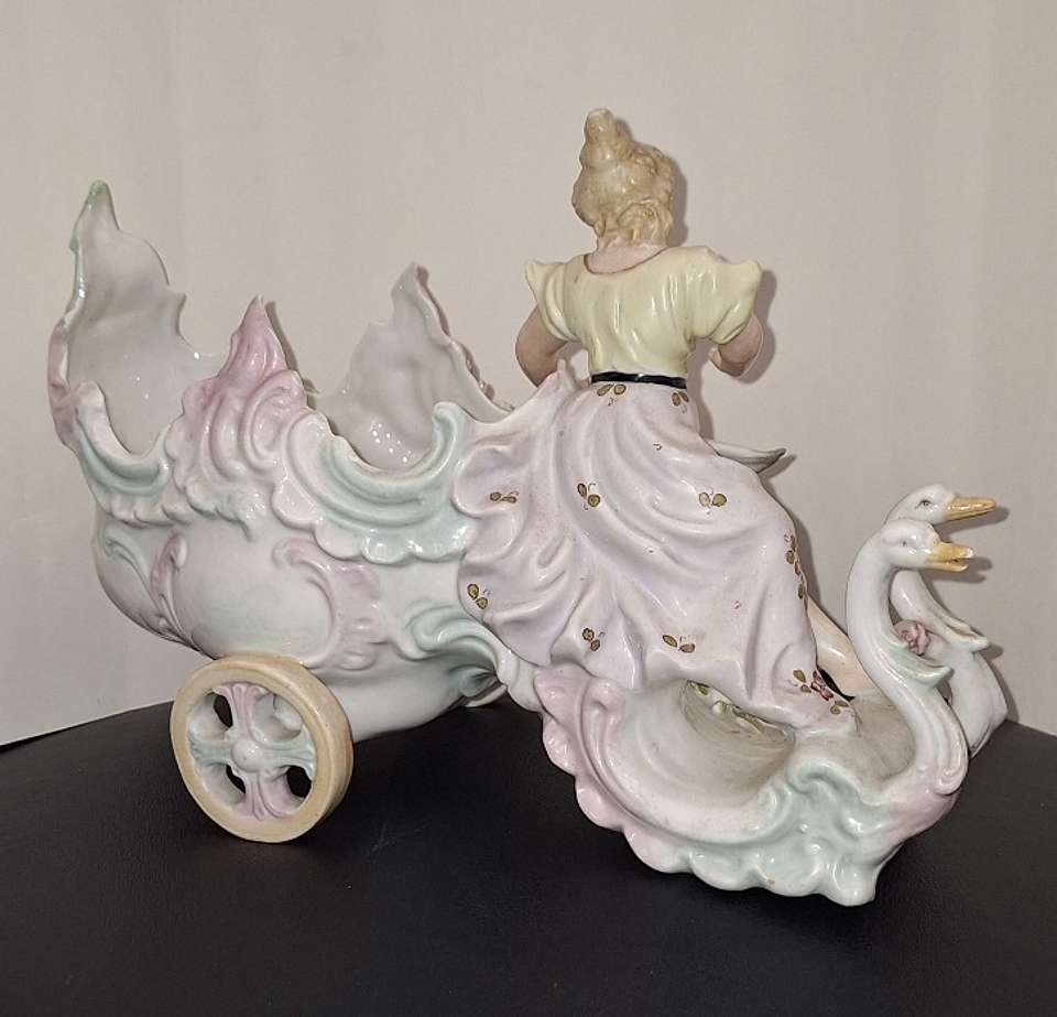 Floreira em porcelana alemã- Sitzendorf  3