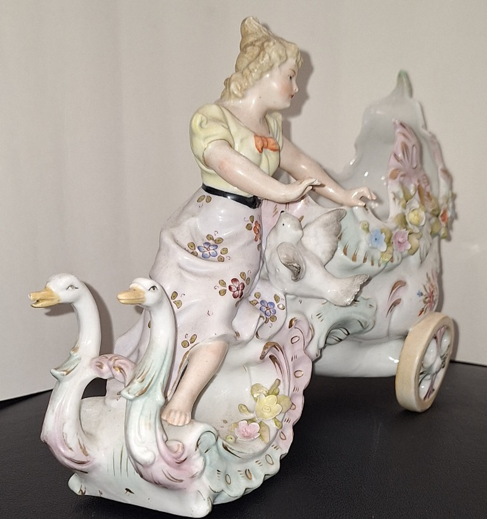 Floreira em porcelana alemã- Sitzendorf  4