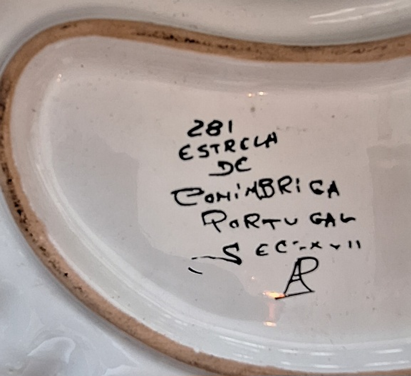 Grande bandeja de Barbeiro em faiança  3