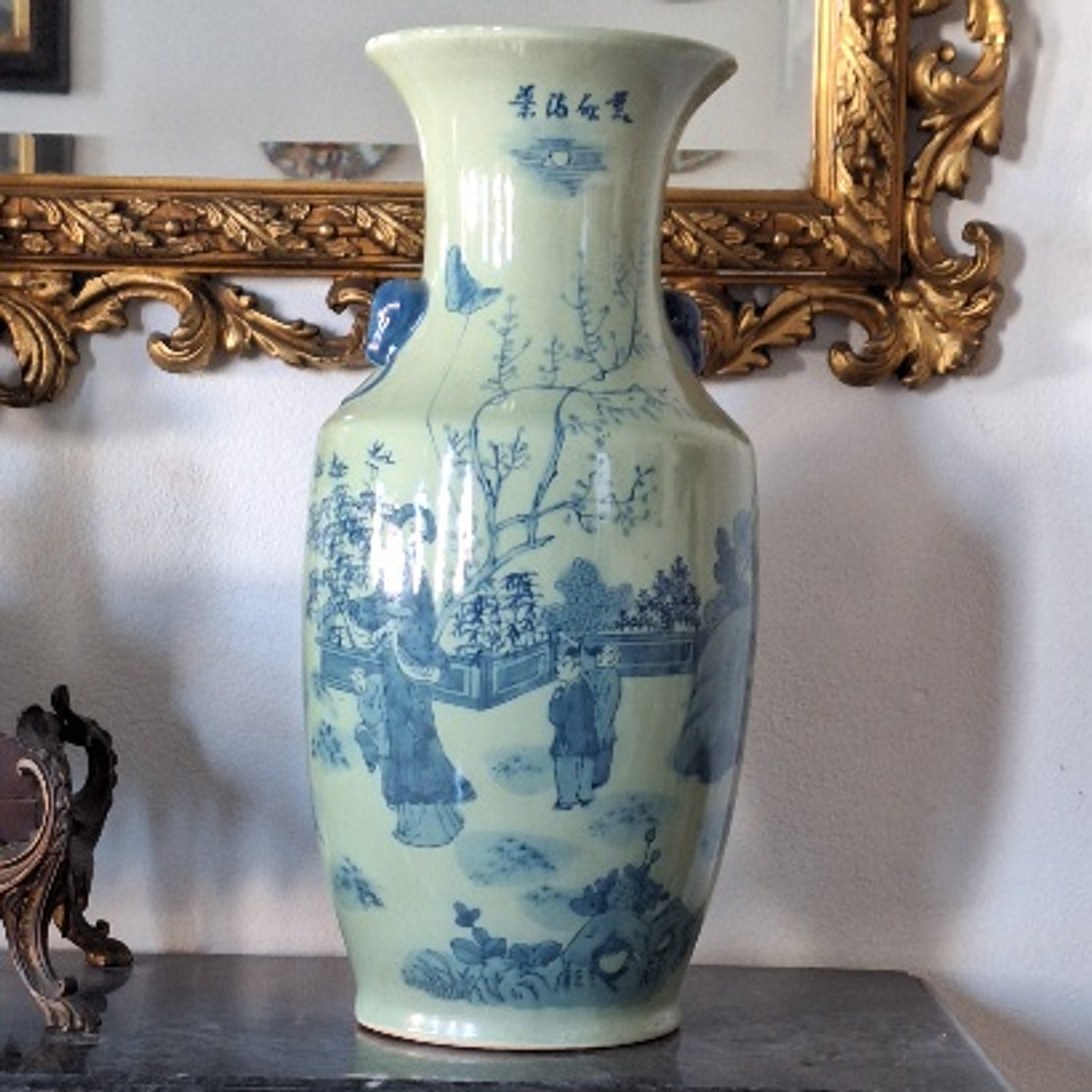 Vaso porcelana verde Celadon 1