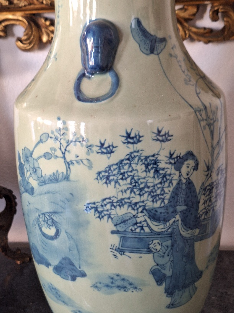 Vaso porcelana verde Celadon 6