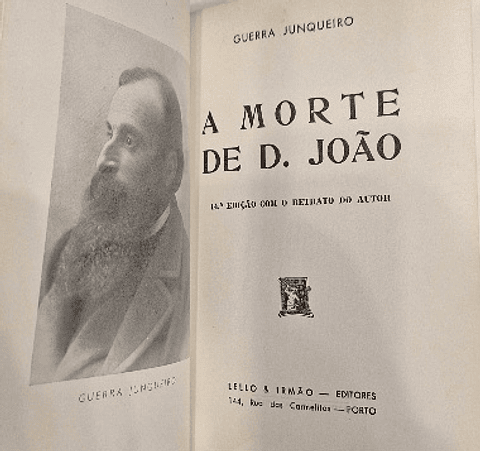 Livro,  Junqueiro,  A Morte de D. João, Lello