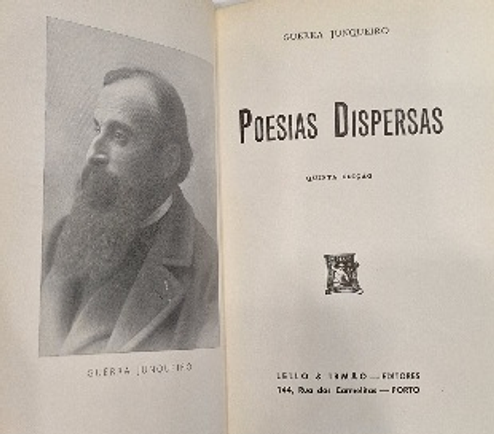 livro, Poesias Dispersas, Guerra Junqueiro, Lello  3