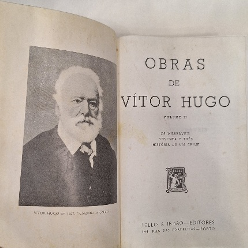 Livro, Obras de Vítor Hugo, Lello  3