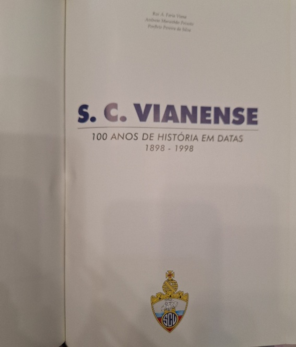 Livro,  S. C. Vianense,  100 anos  3