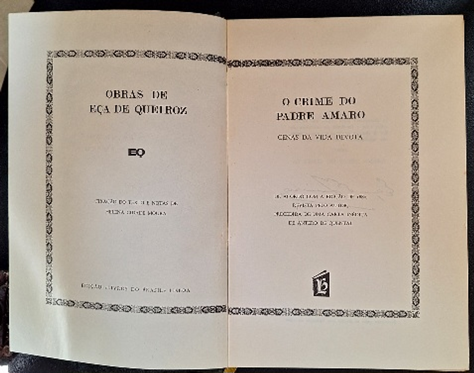 Obras de Eça de Queiroz, edição Livros do Brasil  3